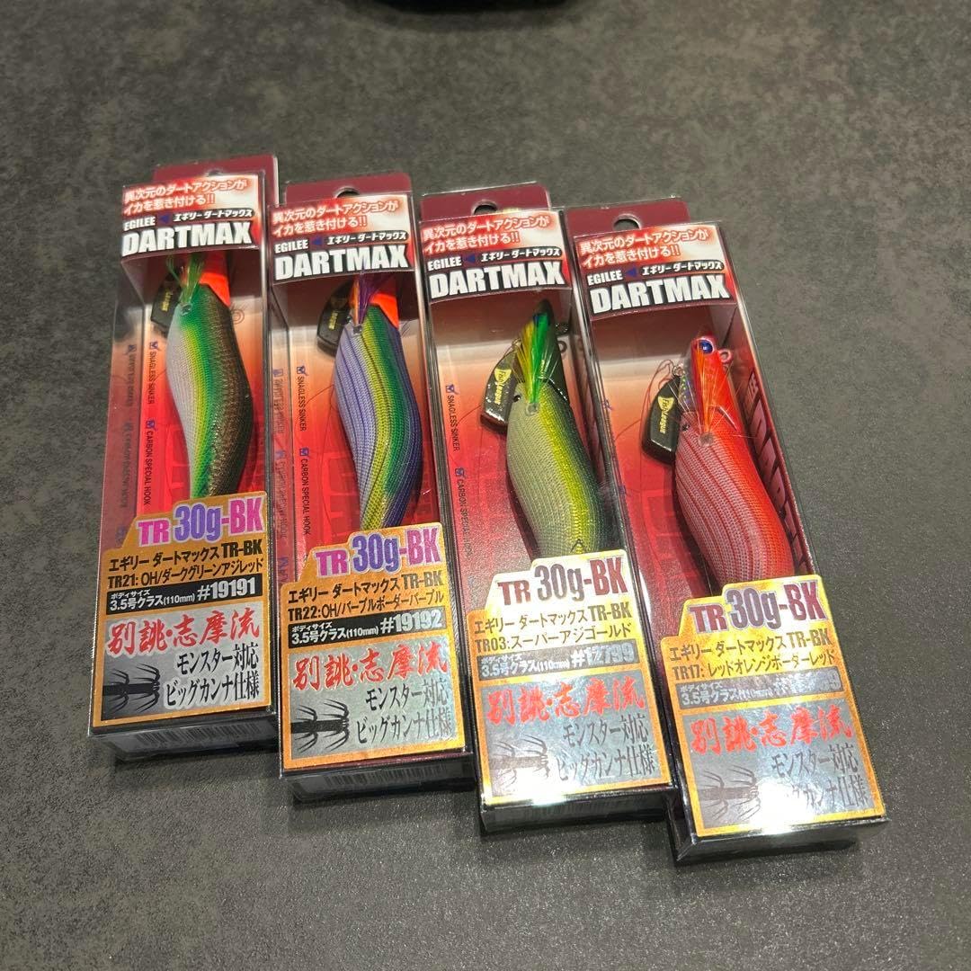フィッシュリーグ エギリーダートマックスTRセット6 DARTMAX TR 30g-BK